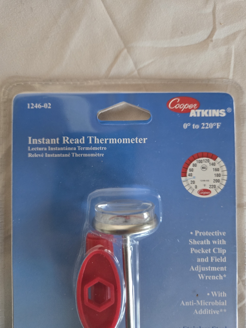 Red Instant Read Thermometer - Fast Accurate Readings - Picture 2 of 5